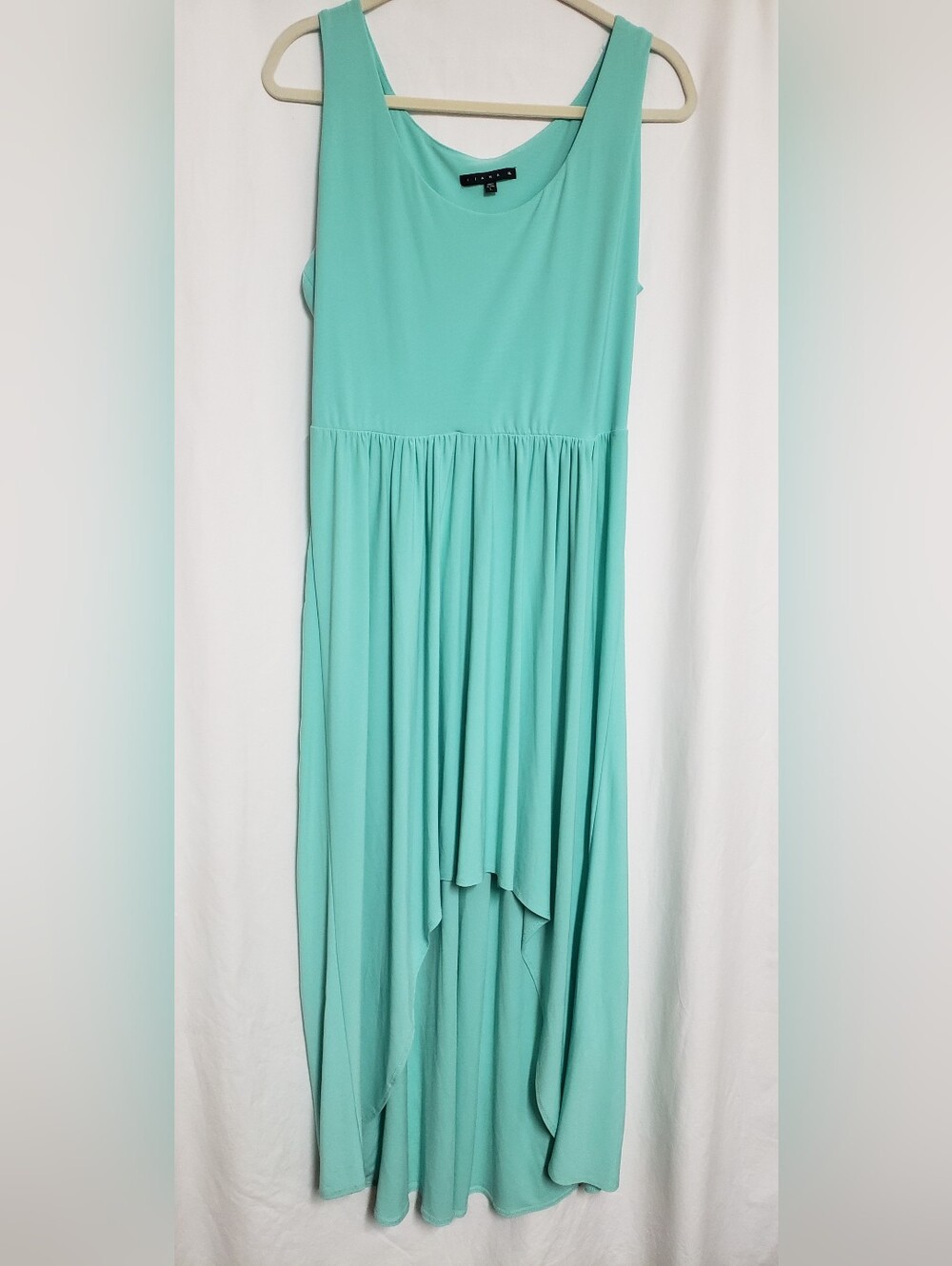 Tiana B. Sleeveless High-Low Maxi Dress in Mint Green